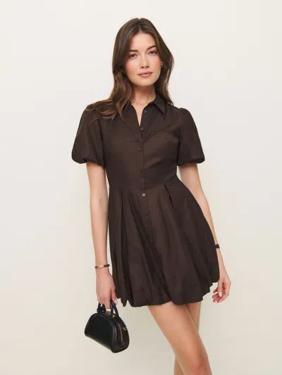 Reformation Mazie Dress In Mole