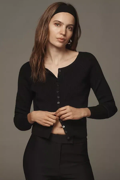 Reformation Meadow Cardigan Sweater In Black