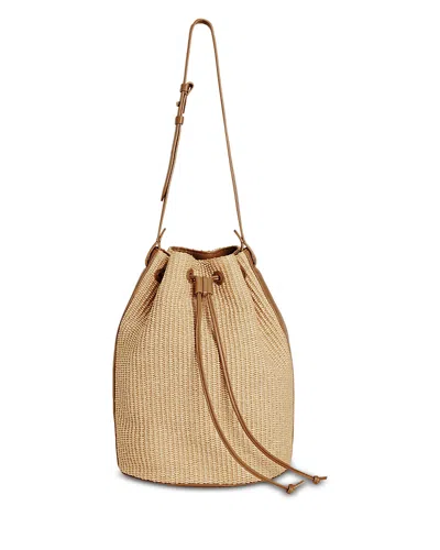 Reformation Medium Ornellia Bucket Bag In Brown