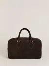 Reformation Medium Patrizia Bowling Bag In Boss Suede