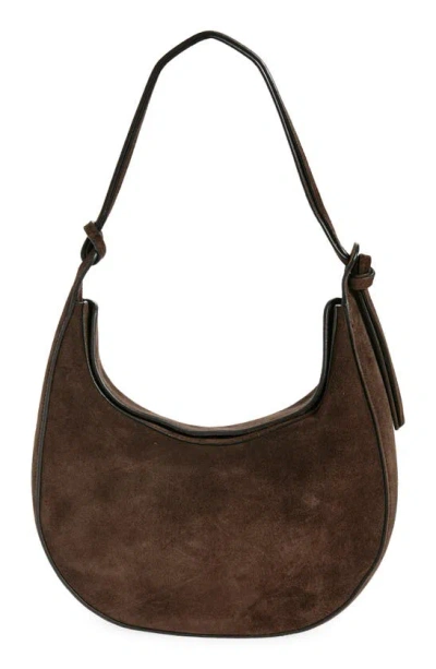 Reformation Medium Rosetta Shoulder Bag In Boss Suede