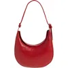 Reformation Medium Rosetta Shoulder Bag In Dark Lipstick Leather