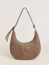 Reformation Medium Rosetta Shoulder Bag In Farro Suede