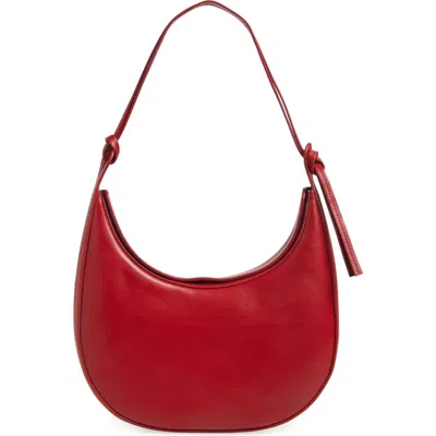 Reformation Medium Rosetta Shoulder Bag In Lipstick Leather