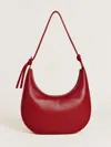 Reformation Medium Rosetta Shoulder Bag In Lipstick Leather