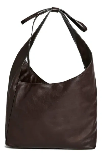 Reformation Medium Vittoria Leather Tote In Tobacco Leather