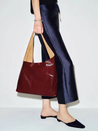 Reformation Medium Vittoria Minimal Tote Red