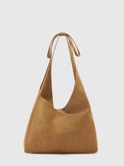Reformation Medium Vittoria Tote Bag In Brown