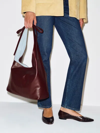 Reformation Medium Vittoria Tote Bag Red