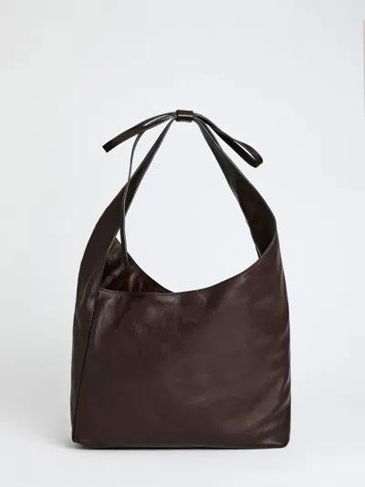 Reformation Medium Vittoria Tote Bag In Tobacco Leather