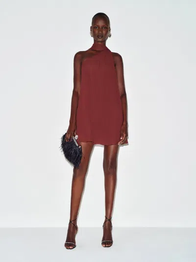 Reformation Meena Dress Pink 0 In Burgundy