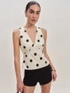Reformation Meg Top In Pluto Dot