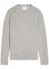 Reformation Melange Cashmere Jumper In Gray
