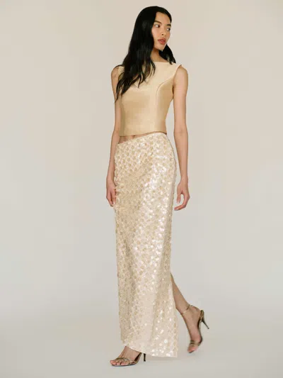 Reformation Melanie Two Piece Yellow 10 In Gold