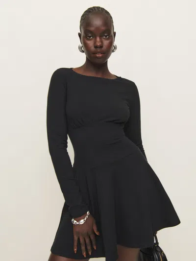 Reformation Melissa Knit Dress In Black