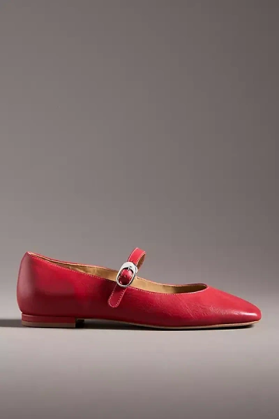 Reformation Melissa Mary Jane Flats In Red