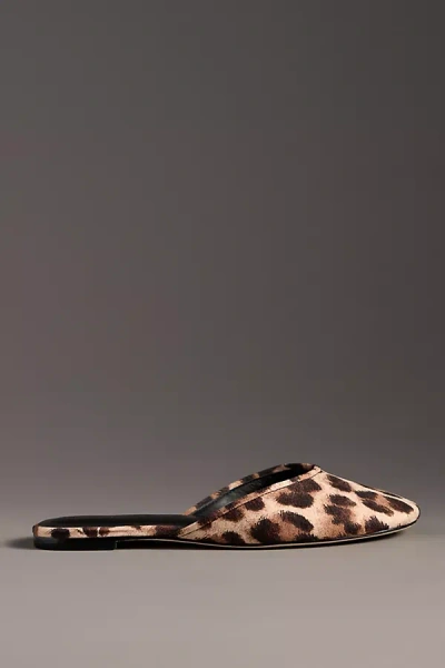 Reformation Melly Mule Flats In Animal Print