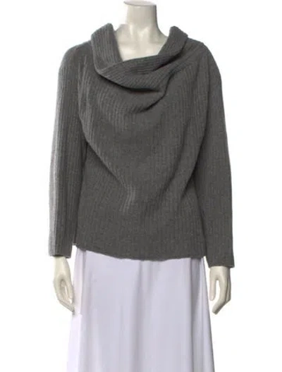 Pre-owned Reformation Merino Wool Cowl Neck Sweater W/ Tags In Gray