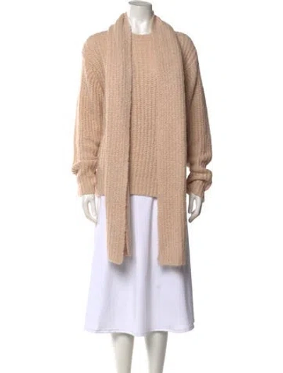 Pre-owned Reformation Merino Wool Cowl Neck Sweater W/ Tags In Neutral