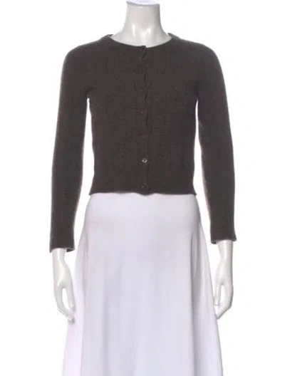 Pre-owned Reformation Merino Wool Crew Neck Sweater In Gray