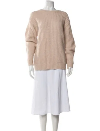 Pre-owned Reformation Merino Wool Crew Neck Sweater In Neutrals