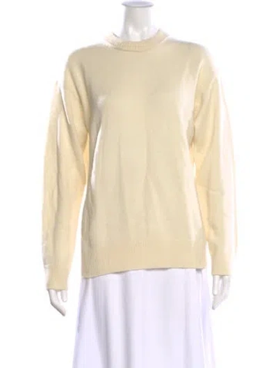 Pre-owned Reformation Merino Wool Crew Neck Sweater W/ Tags In Neutral