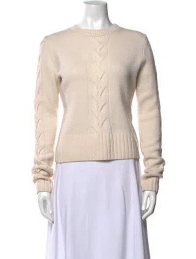 Pre-owned Reformation Merino Wool Crew Neck Sweater W/ Tags In Neutrals