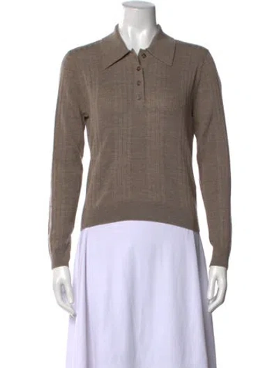 Pre-owned Reformation Merino Wool Sweater In Gray