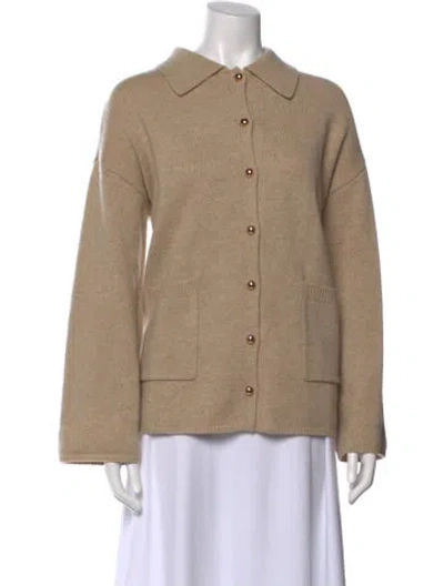 Pre-owned Reformation Merino Wool Sweater In Neutral