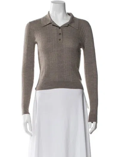 Pre-owned Reformation Merino Wool Sweater In Neutral