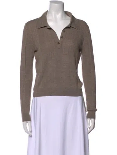 Pre-owned Reformation Merino Wool Sweater In Neutral