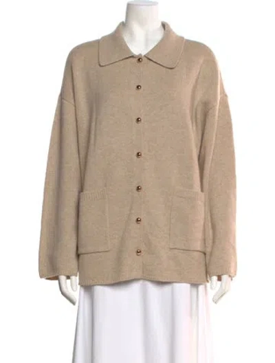 Pre-owned Reformation Merino Wool Sweater In Neutrals