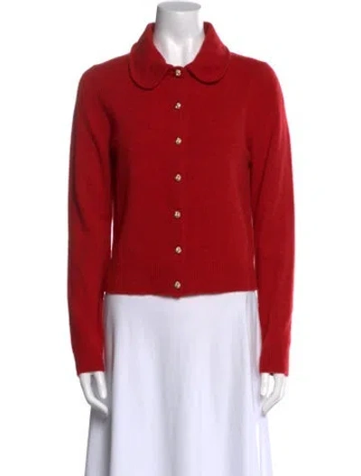 Pre-owned Reformation Merino Wool Sweater In Red