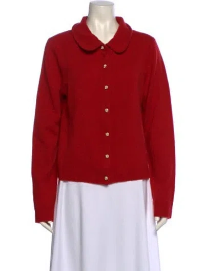 Pre-owned Reformation Merino Wool Sweater In Red