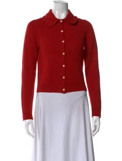 Pre-owned Reformation Merino Wool Sweater In Red