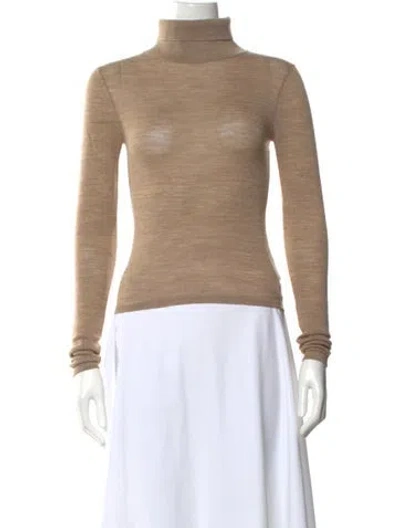 Pre-owned Reformation Merino Wool Turtleneck Sweater W/ Tags In Neutral