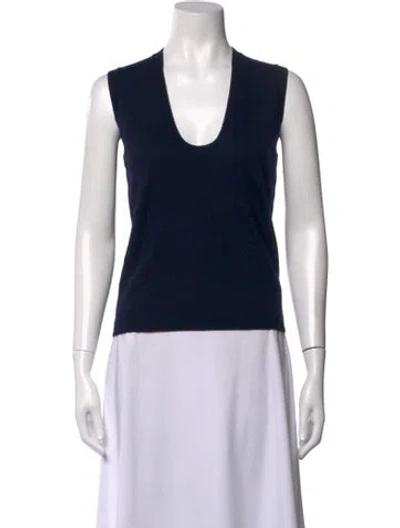 Pre-owned Reformation Merino Wool V-neck Top W/ Tags In Black