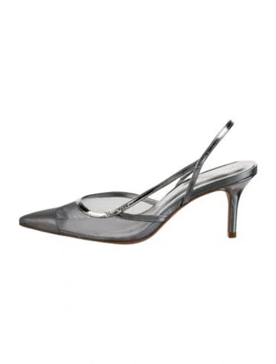 Pre-owned Reformation Mesh Slingback Pumps