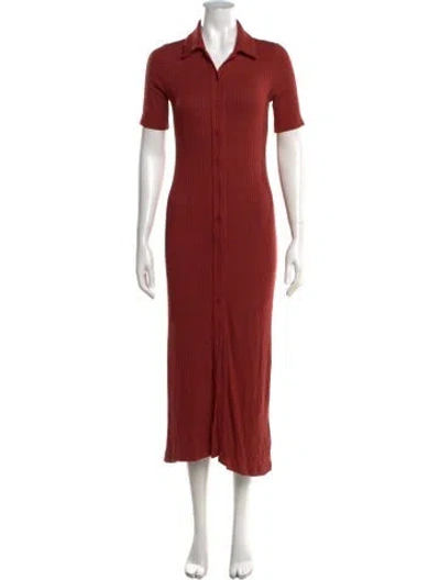 Pre-owned Reformation Midi Length Dress In Orange