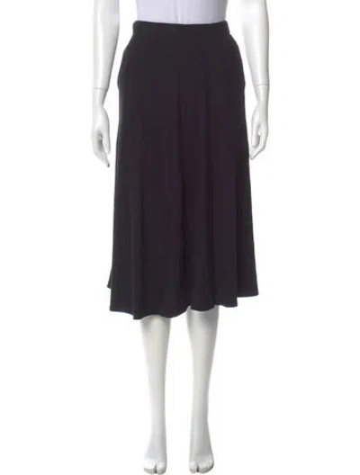 Pre-owned Reformation Midi Length Skirt In Black