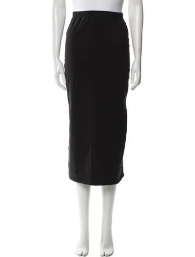 Pre-owned Reformation Midi Length Skirt In Black