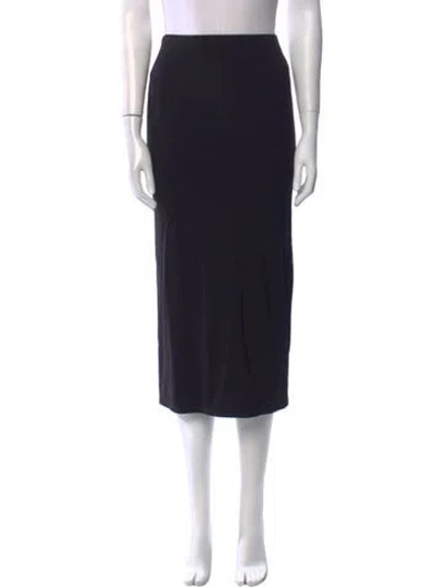 Pre-owned Reformation Midi Length Skirt In Black