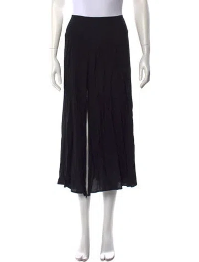 Pre-owned Reformation Midi Length Skirt In Black