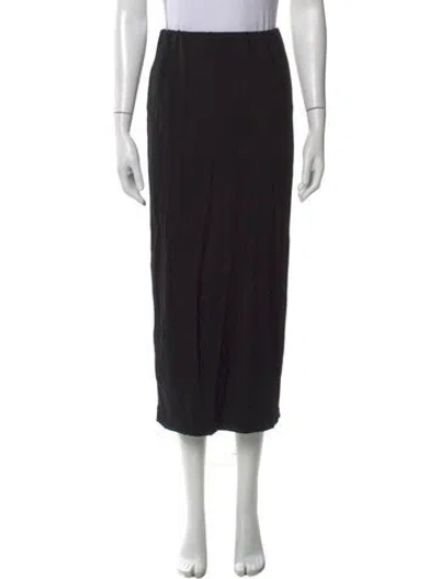 Pre-owned Reformation Midi Length Skirt In Black