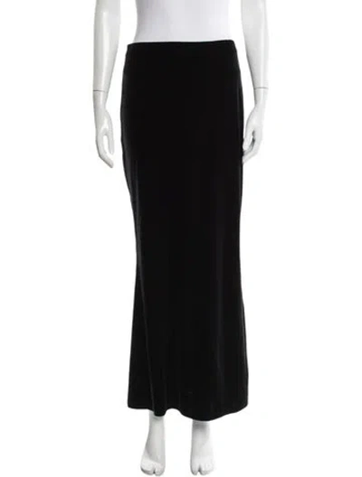 Pre-owned Reformation Midi Length Skirt In Black