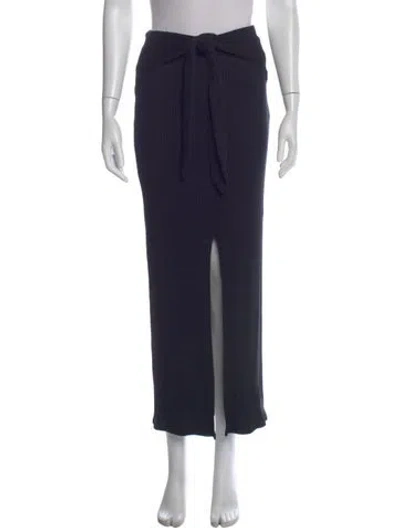 Pre-owned Reformation Midi Length Skirt In Black