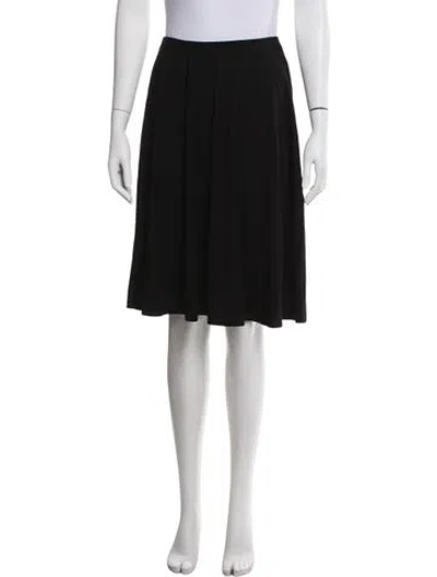 Pre-owned Reformation Midi Length Skirt In Black