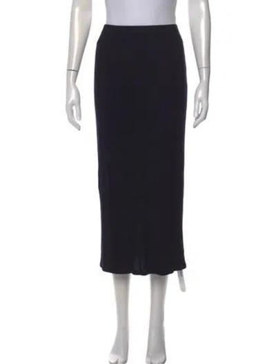 Pre-owned Reformation Midi Length Skirt In Black