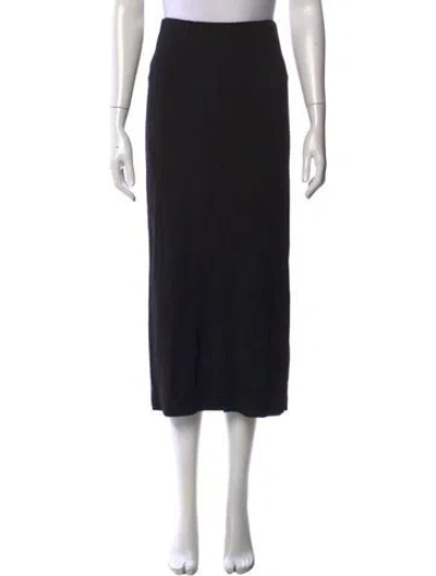 Pre-owned Reformation Midi Length Skirt In Black