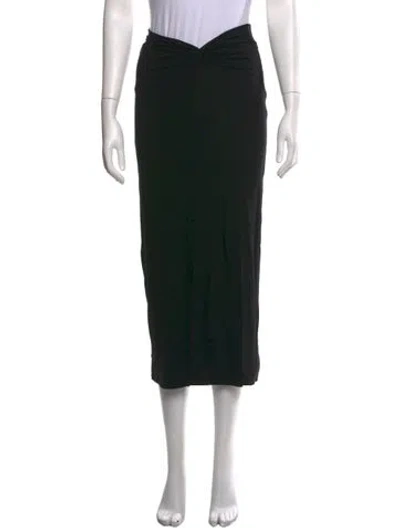 Pre-owned Reformation Midi Length Skirt In Black